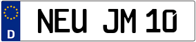 Truck License Plate